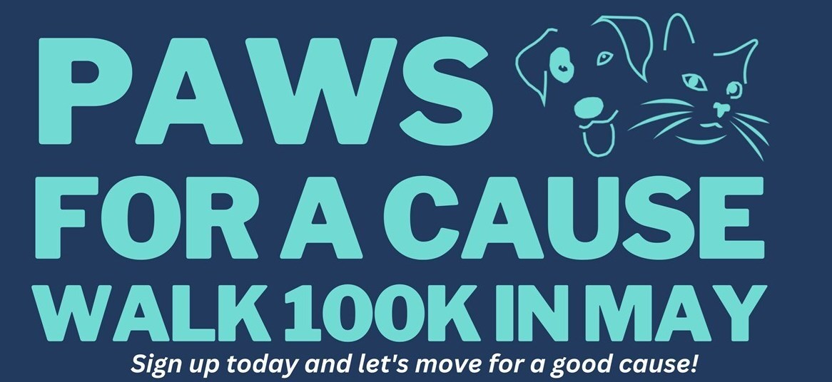 Paws for a cause: Walk 100k in May